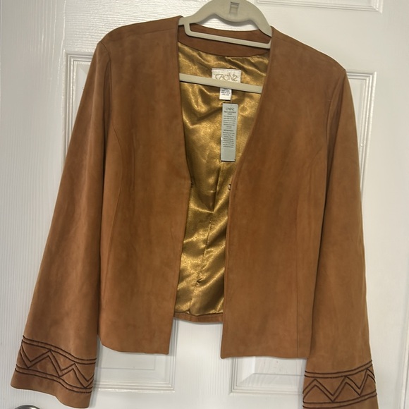 Vintage Cache goat suede leather jacket deadstock NWThippy core